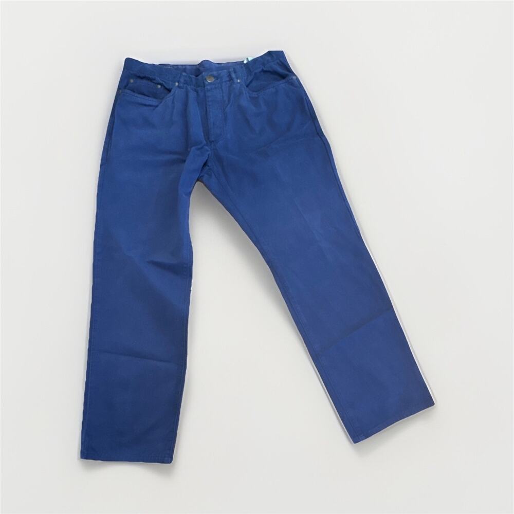 Ledbury‎ 5 Pocket Brushed Twill Dark Blue Casual Pants Men 34 The Franklin Chino
